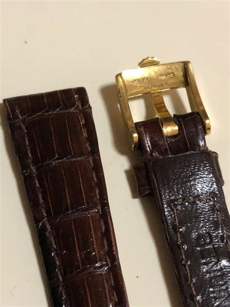 rolex crocodile leather strap.